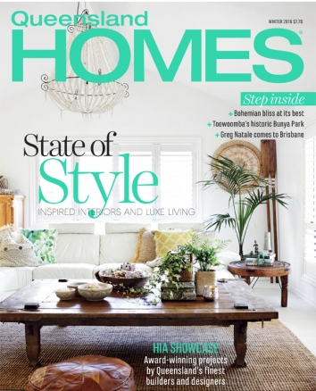 Queensland Homes Cover July 2016 Greg Natale Design Brisbane Guest House